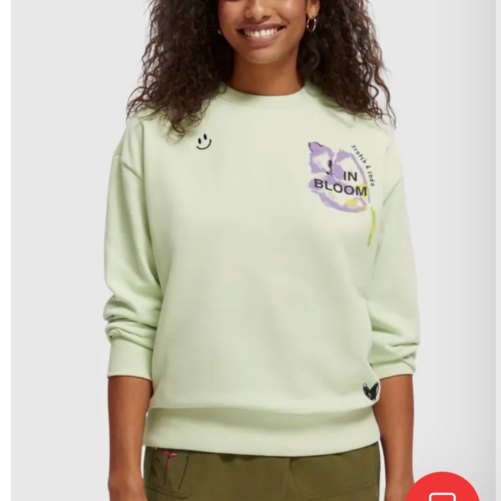 Scotch and Soda loose fit organic cotton sweatshirt- size medium